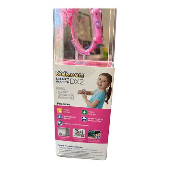 VTech KidiZoom Smartwatch DX2 Pink Smart Watch for Kids Camera Video Games NEW - Picture 4 of 5